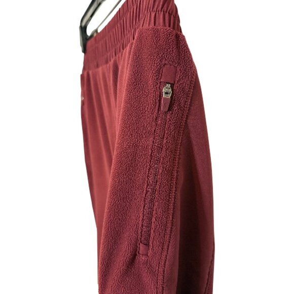 Zyia Active fleece jogger pants burgundy women's size XXL - Picture 5 of 7